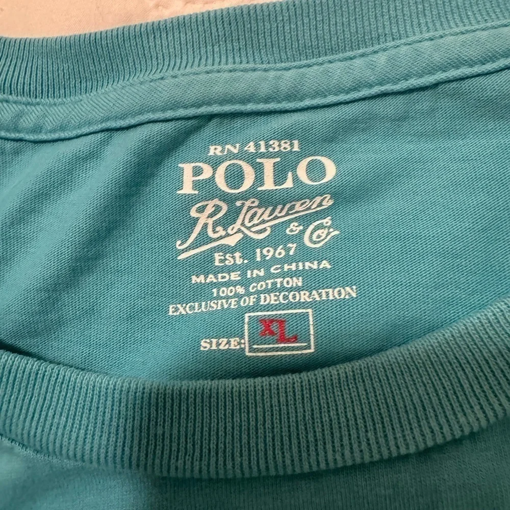 Polo Ralph Lauren t-shirt Size XL blue/tourquoise color
